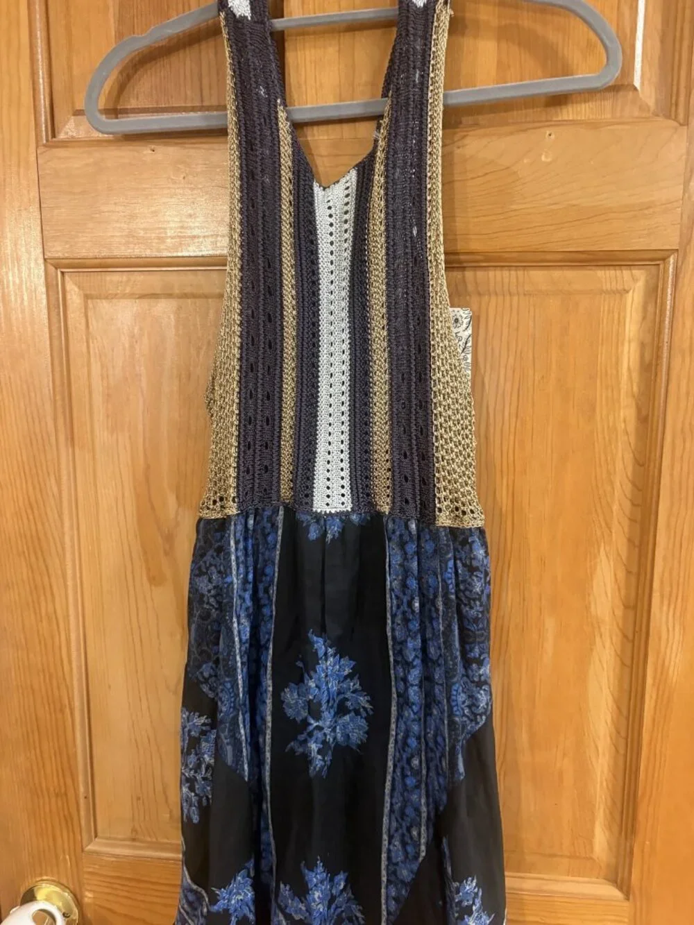 Free people Size Extra Small (XS) Knit Bodice Floral Print Fit & Flare Dress - Picture 5 of 8